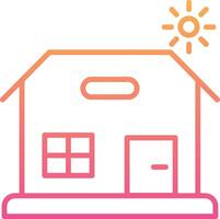 Beach House Vector Icon