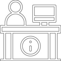 Information Desk Vector Icon