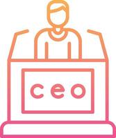 CEO vector icono