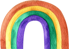 S t. patrick's día impresión verde oro Violeta arcoíris, acuarela arco iris tarjeta. png