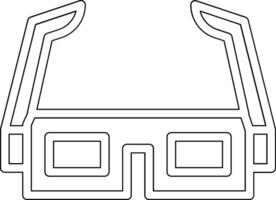 3d Glasses Vector Icon