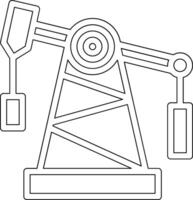 icono de vector de torre de perforación