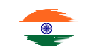 grunge cepillo carrera bandera de India png