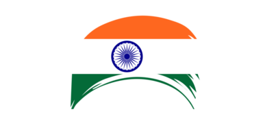 grunge cepillo carrera bandera de India png