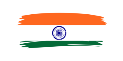 grunge borsta stroke flagga av Indien png