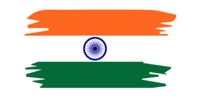 grunge cepillo carrera bandera de India png