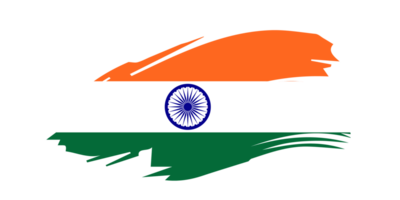 grunge cepillo carrera bandera de India png