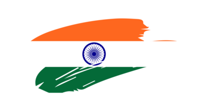 grunge borsta stroke flagga av Indien png