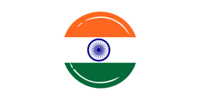 Grunge brush stroke flag of India png