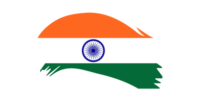 grunge brosse accident vasculaire cérébral drapeau de Inde png