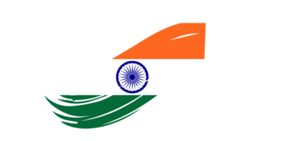 grunge cepillo carrera bandera de India png