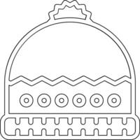 icono de vector de gorra de invierno