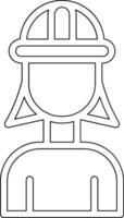 Female Engineer Vector Icon