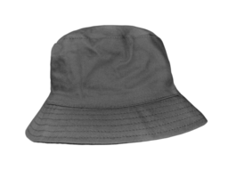 Black bucket hat PNG transparent