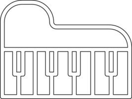 icono de vector de piano