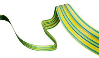 Waving Kazakhstan Flag ribbon. Kazakhstan independence day National day 3d illustration png