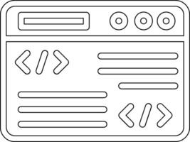 icono de vector de programación