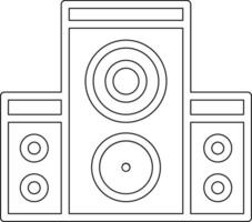 icono de vector de altavoz