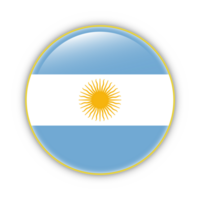 Argentina Flag with yellow frame free PNG flag image With transparent background - National Flag