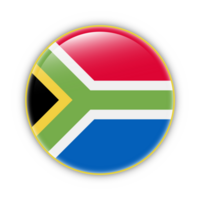 South Africa flag with yellow frame free PNG flag image With transparent background - National Flag