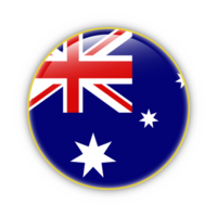 Australia flag with yellow frame free PNG flag image With transparent background - National Flag