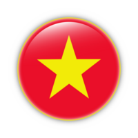 Vietnam flag with yellow frame free PNG flag image With transparent background - National Flag