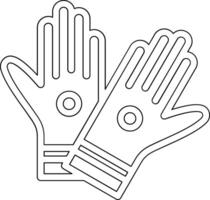 Rubber Gloves Vector Icon