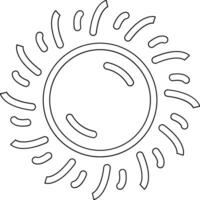 icono de vector de sol