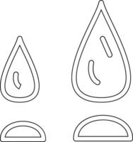 icono de vector de gota de agua