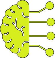 icono de vector de inteligencia artificial