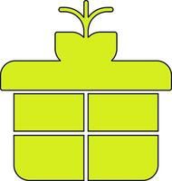 icono de vector de caja de regalo