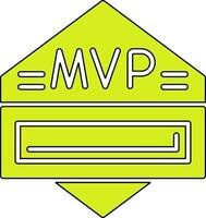 icono de vector de mvp