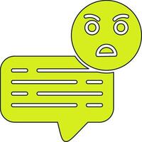 Angry Chat Vector Icon