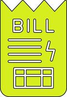 Bill Vector Icon