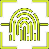 Fingerprint Scanner Vector Icon