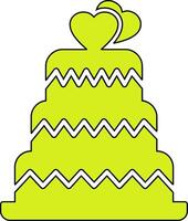 Wedding Cake Vector Icon