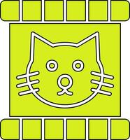 gato comida vector icono