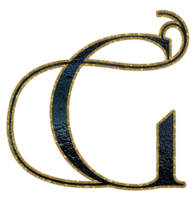 foncé pente or briller alphabet majuscule png