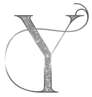 plata Brillantina alfabeto mayúscula png