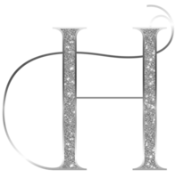 Silber funkeln Alphabet Großbuchstaben png