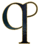 foncé pente or briller alphabet minuscule png