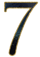 buio pendenza oro luccichio numeri png