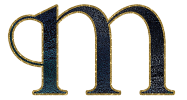 foncé pente or briller alphabet minuscule png