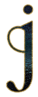 foncé pente or briller alphabet minuscule png