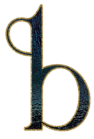 foncé pente or briller alphabet minuscule png