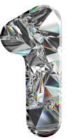 holographique diamant Nombres png