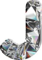 olografico diamante alfabeto png