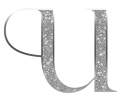 Silber funkeln Alphabet Kleinbuchstaben png