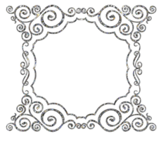 Shiny crystal frame png