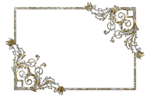 Shiny crystal frame png